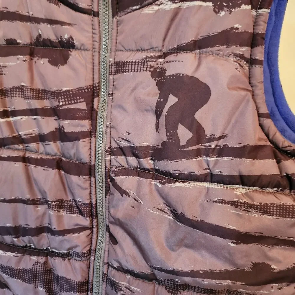 Boys Old Navy Snowboarding Ski Puffer Vest Sz L 10- 12 Winter Snow Mountains